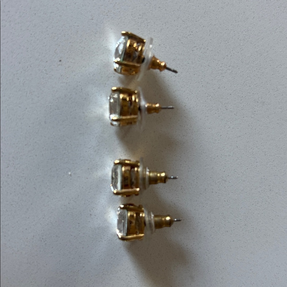 White CZ Kate Spade sugar stacks. - Picture 2 of 3